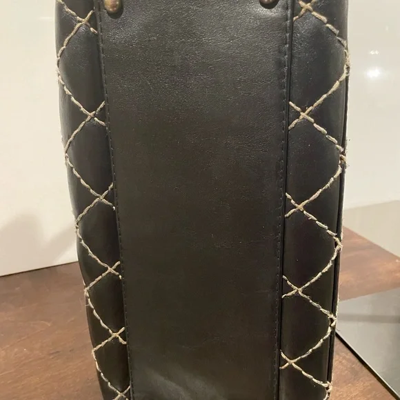 Chanel Black Wildstitch Quilted Shoulder Bag with COA - Picture 8 of 16